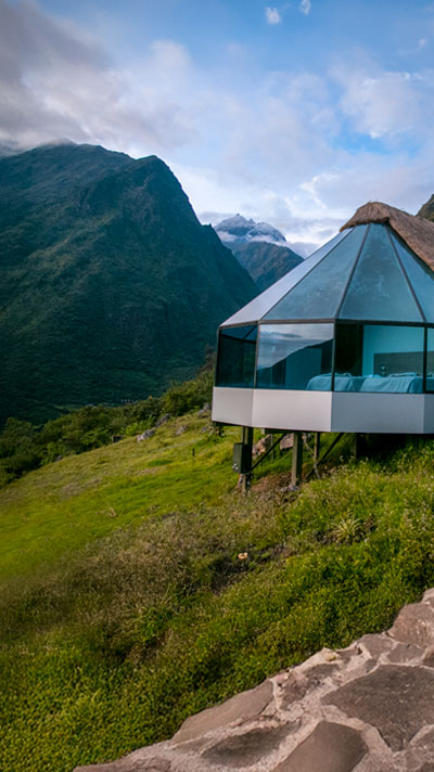 Mountain Sky View Glamping in Collpapampa, Peru during the Salkantay Trek to Machu Picchu
