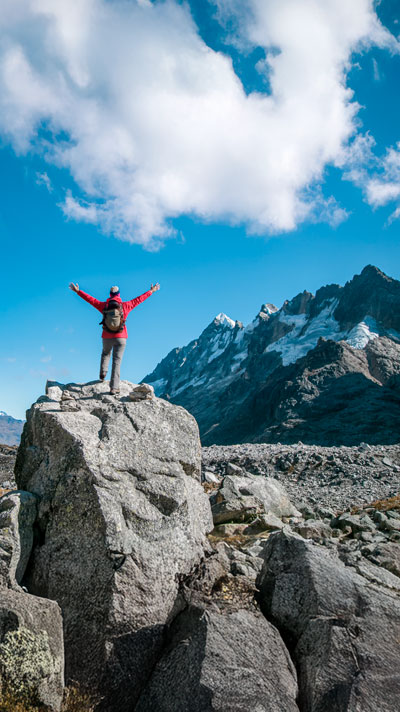 Exploring the Salkantay Pass in the distant Cusco Mountains during the Humantay Lake and Salkantay Expedition 