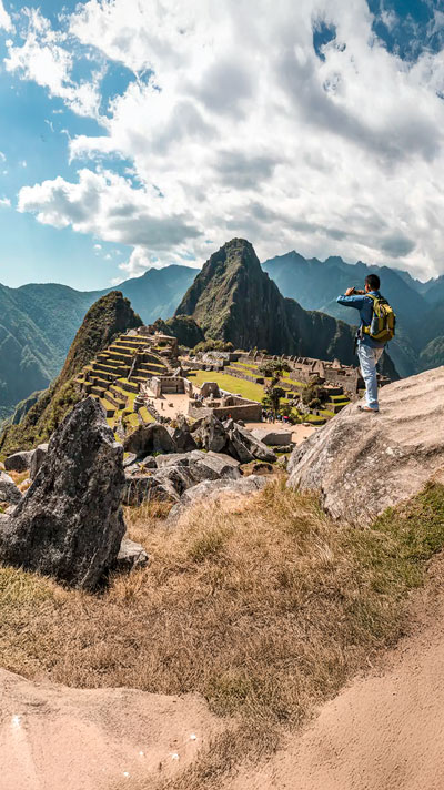 Inca ruins of Machu Picchu in Peru