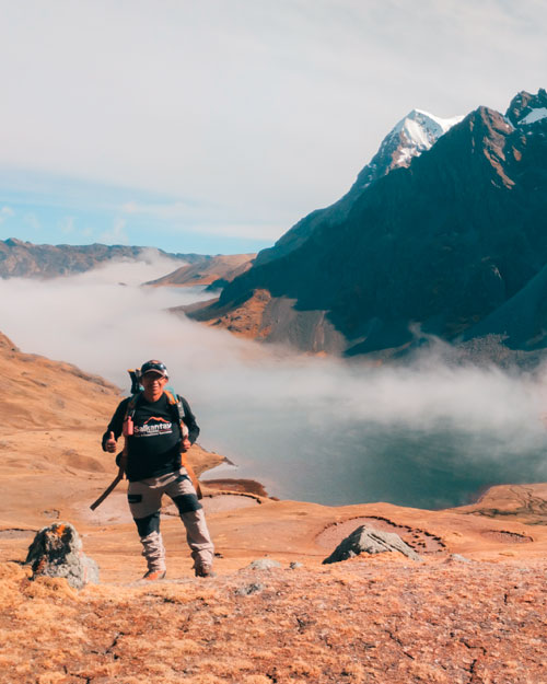 Carlos Ochante on the Ausangate trail