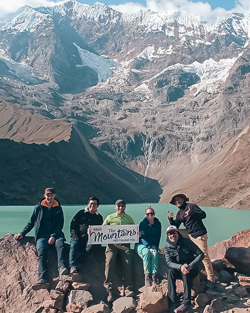 Hermógenes Castillo at Humantay Lake