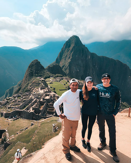 Hermógenes Castillo at Machu Picchu