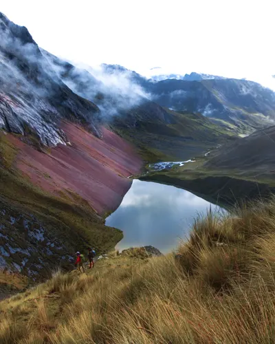Panoramic view of the Ancascocha lake