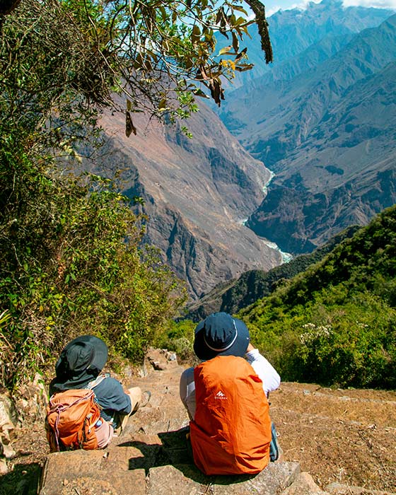 The stony streets of Choquequirao and Machu Picchu.