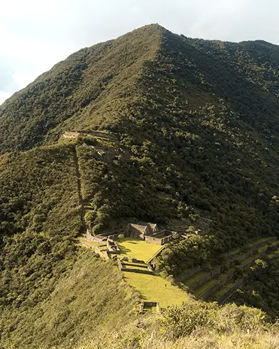 The famous lost citadel of Choquequirao