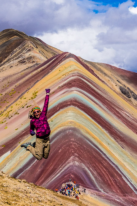 Head out of Cusco for an epic day hike to Rainbow Mountain or Winicunca.