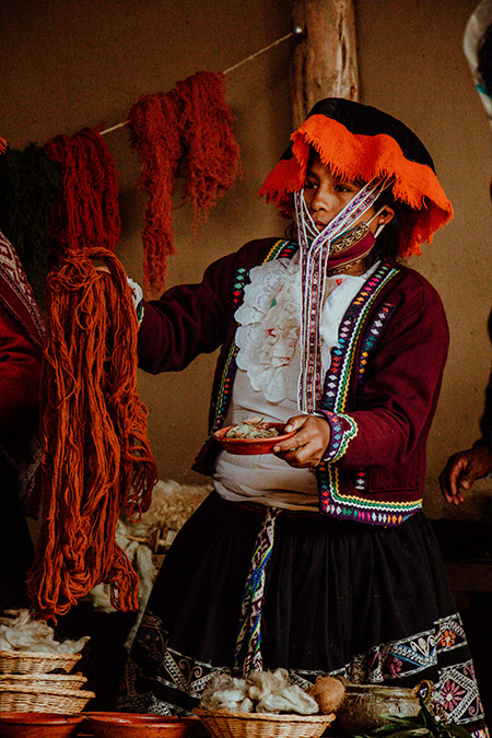 Chinchero, a beautiful place known not only for its breathtaking scenery but also for the quality of its textile art