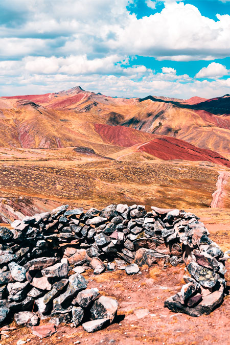 Andean mountains of Palccoyo