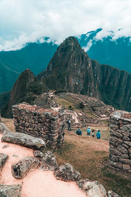 Panoramic view Machu Picchu