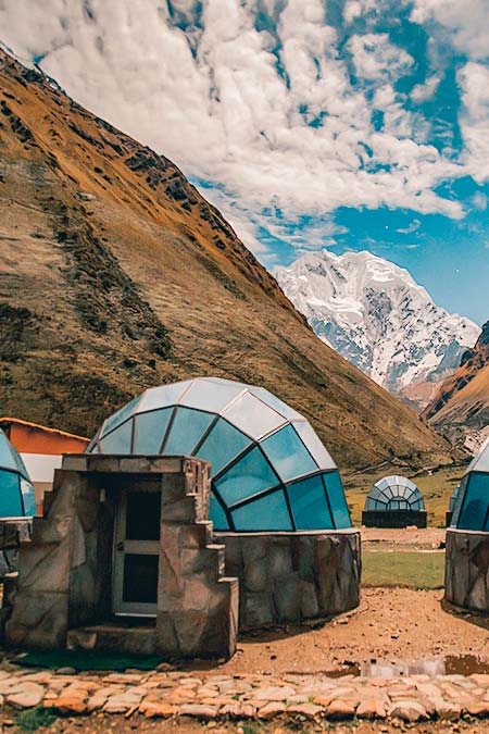 Sky Camp under Salkantay mountain